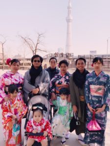 浅草レンタル着物　中国　団体