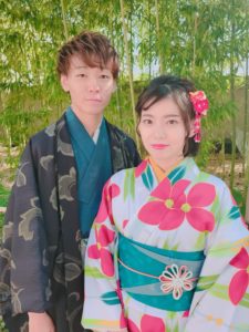 小梅で着物レンタルして節分会で