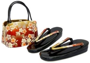 浅草レンタル着物小梅|草履、和バックの振袖セット