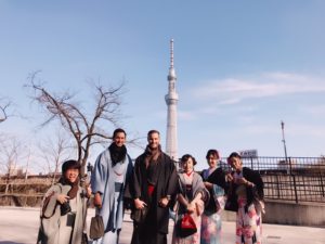 浅草レンタル着物 団体外国人