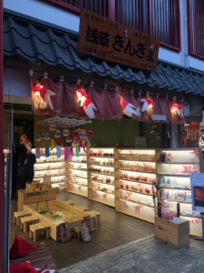 浅草金魚をカップルで買い物