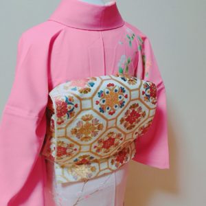 訪問着レンタル帯は正絹