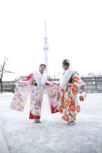 東京成人式外国人の方も格安振袖レンタル