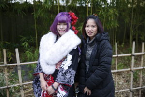 成人式親子写真