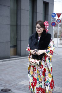 成人式振袖のヘアアレンジが素敵