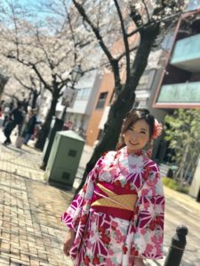 浅草レンタル着物小梅 桜