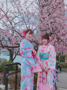 浅草レンタル着物小梅 桜