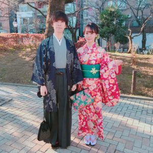 浅草レンタル着物小梅のカップルプランプラス