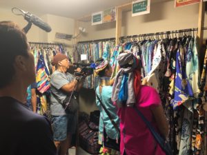 テレビ東京取材 タイの首長族 着物体験