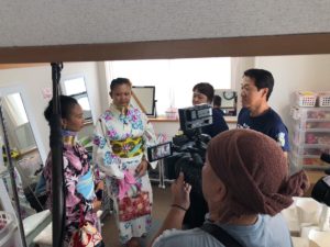 テレビ東京 取材 浅草レンタル着物小梅