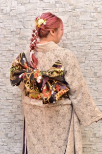 大きいサイズ　袋帯　振袖　